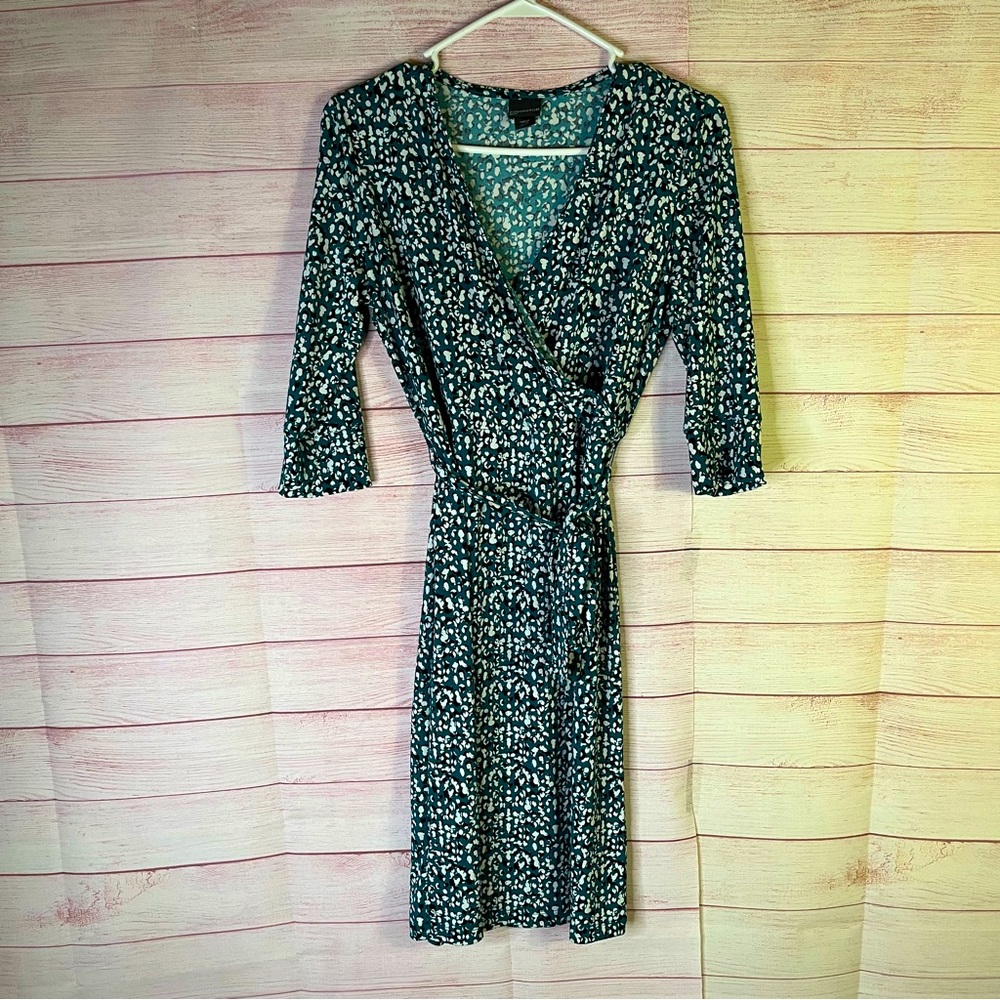 Covington Petite Green Belted Dress Size MP
